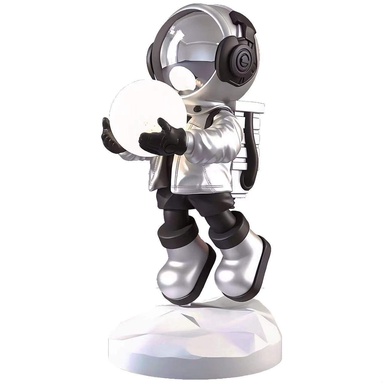 Decorative Astronaut Table Lamp with LED Globe – Modern Space-Themed Lamp for Home and Office