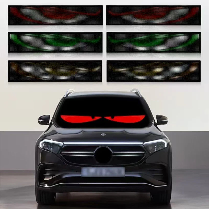 GlowPanel X – Custom LED Car Display Sign with App & Remote Control
