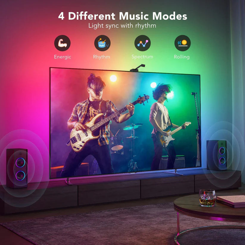GlowSync™ HD LED TV Backlight Strip with Real-Time Screen Sync – Fits 50–65” TVs