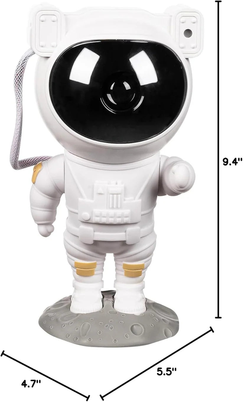 CosmoGlow Astronaut Galaxy Projector – LED Star & Nebula Light for Room Ambience