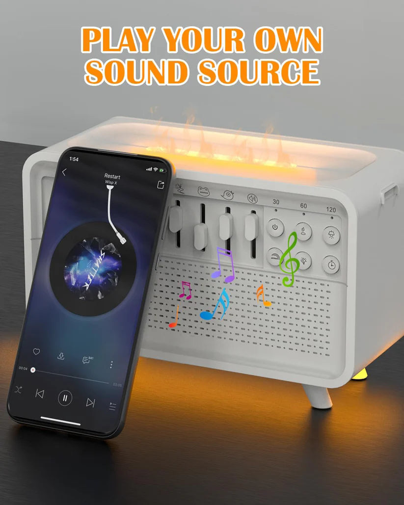 DreamMix Pro – White Noise Machine with Essential Oil Diffuser, Night Light & Bluetooth Speaker