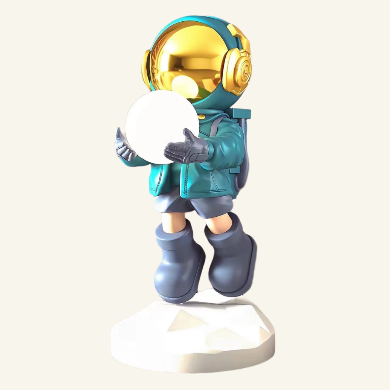 Decorative Astronaut Table Lamp with LED Globe – Modern Space-Themed Lamp for Home and Office