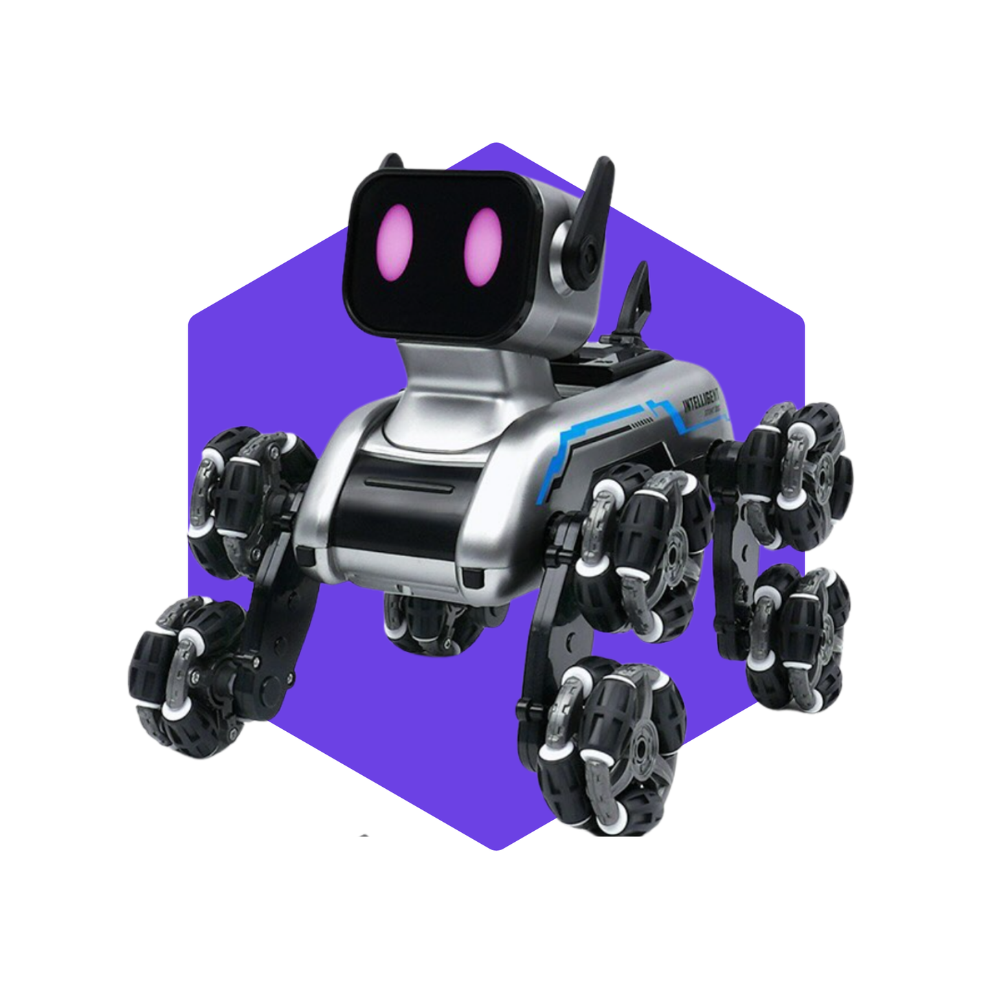 Åtahjulig RC-robotshund – Den ultimata robotdjuret för barn och teknikälskare