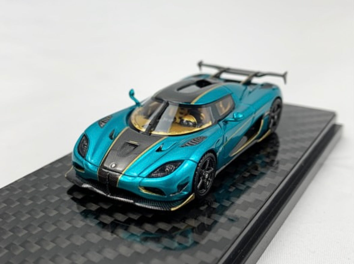 Frontiart 1:64 Koenigsegg Agera RSR – Ocean Blue (Resinmodell)