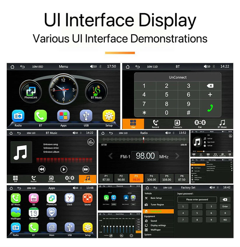 DriveSync 7- Wireless CarPlay & Android Auto Display – Smart Touchscreen for Any Car