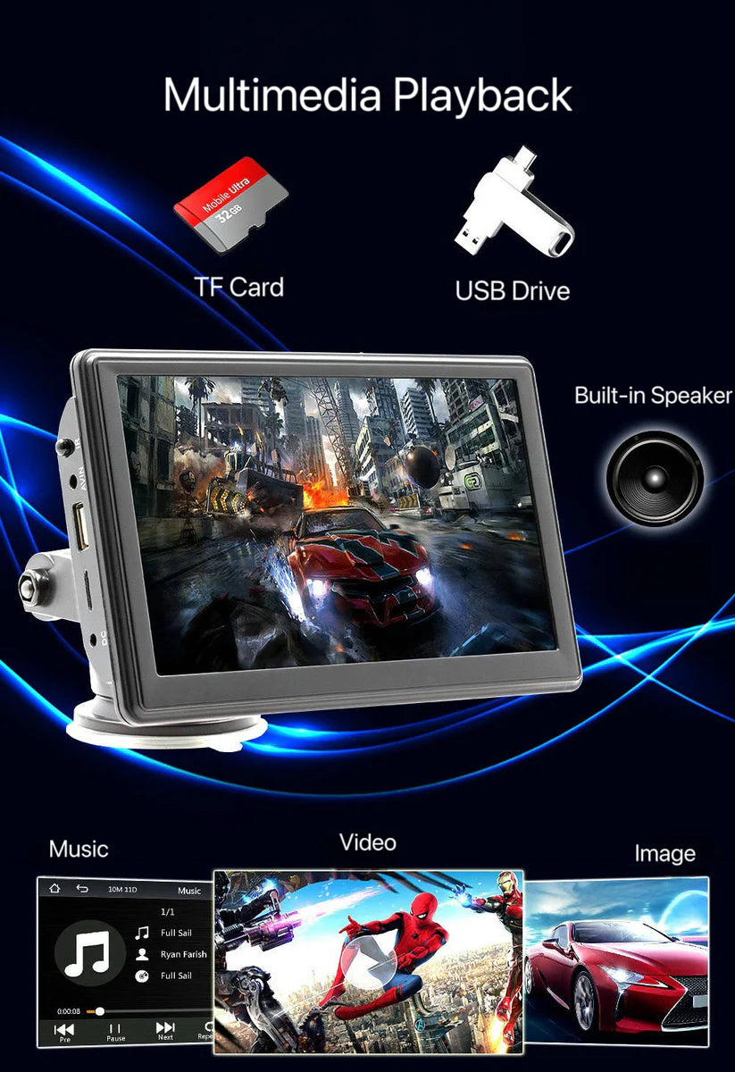 DriveSync 7- Wireless CarPlay & Android Auto Display – Smart Touchscreen for Any Car
