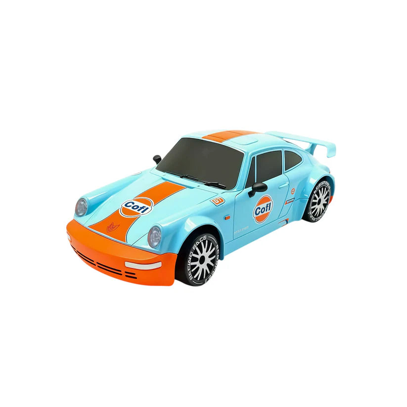 Retro Drift Master RC Car – Liquid Metal Finish with Drift & Speed Tires