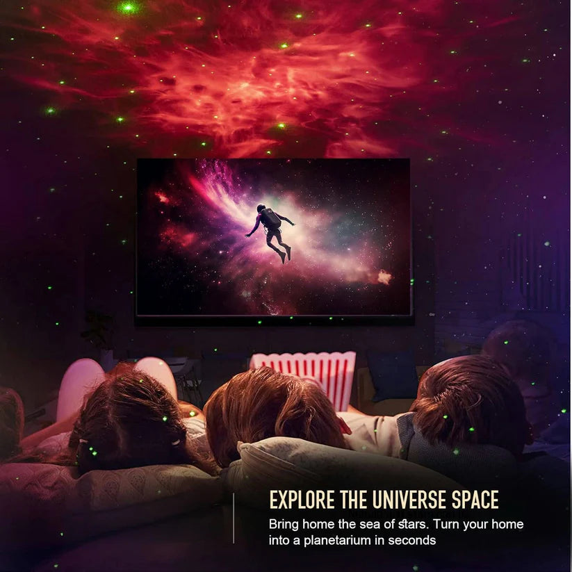 CosmoGlow Astronaut Galaxy Projector – LED Star & Nebula Light for Room Ambience