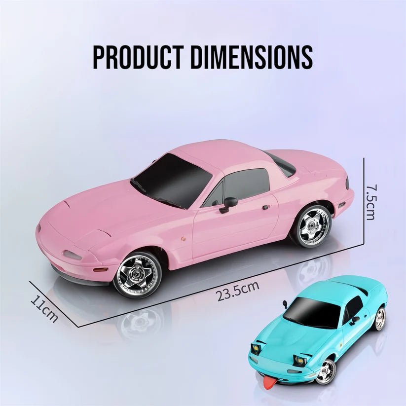 BlinkBuddy 1:18 Pro Drift RC Car – High-Performance Remote Control Car with LED Eyes & Drift Tires