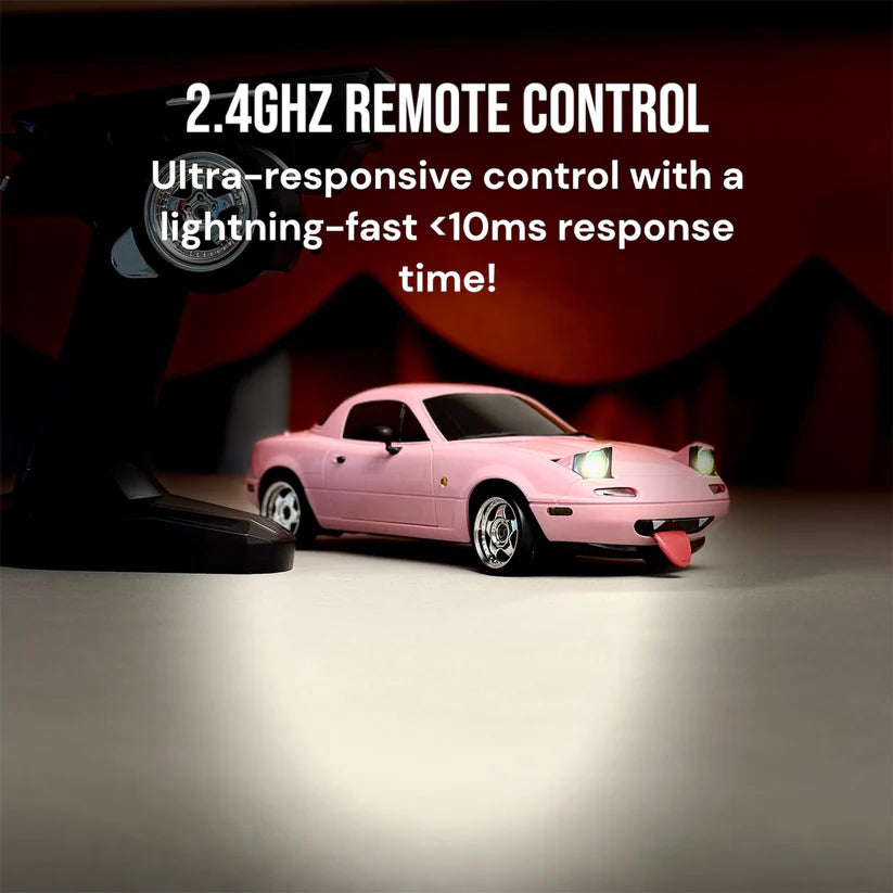 BlinkBuddy 1:18 Pro Drift RC Car – High-Performance Remote Control Car with LED Eyes & Drift Tires
