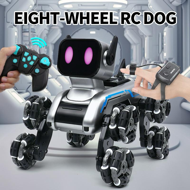 Åtahjulig RC-robotshund – Den ultimata robotdjuret för barn och teknikälskare