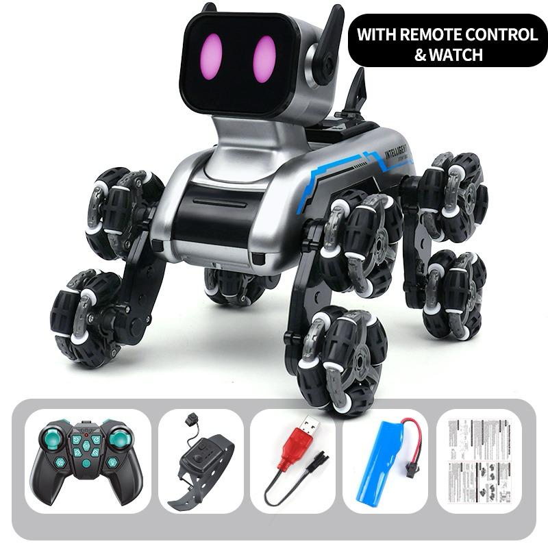 Åtahjulig RC-robotshund – Den ultimata robotdjuret för barn och teknikälskare