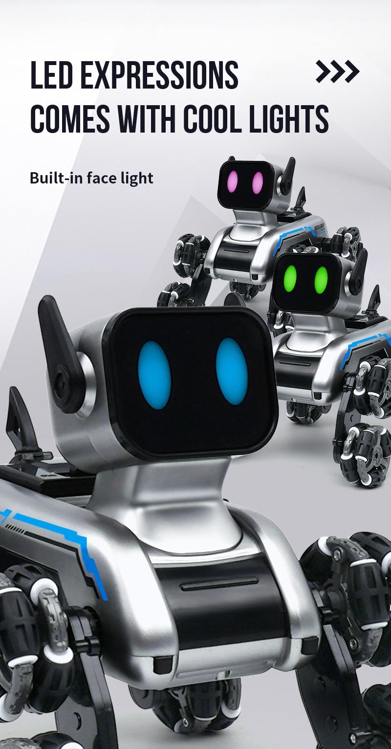 Åtahjulig RC-robotshund – Den ultimata robotdjuret för barn och teknikälskare