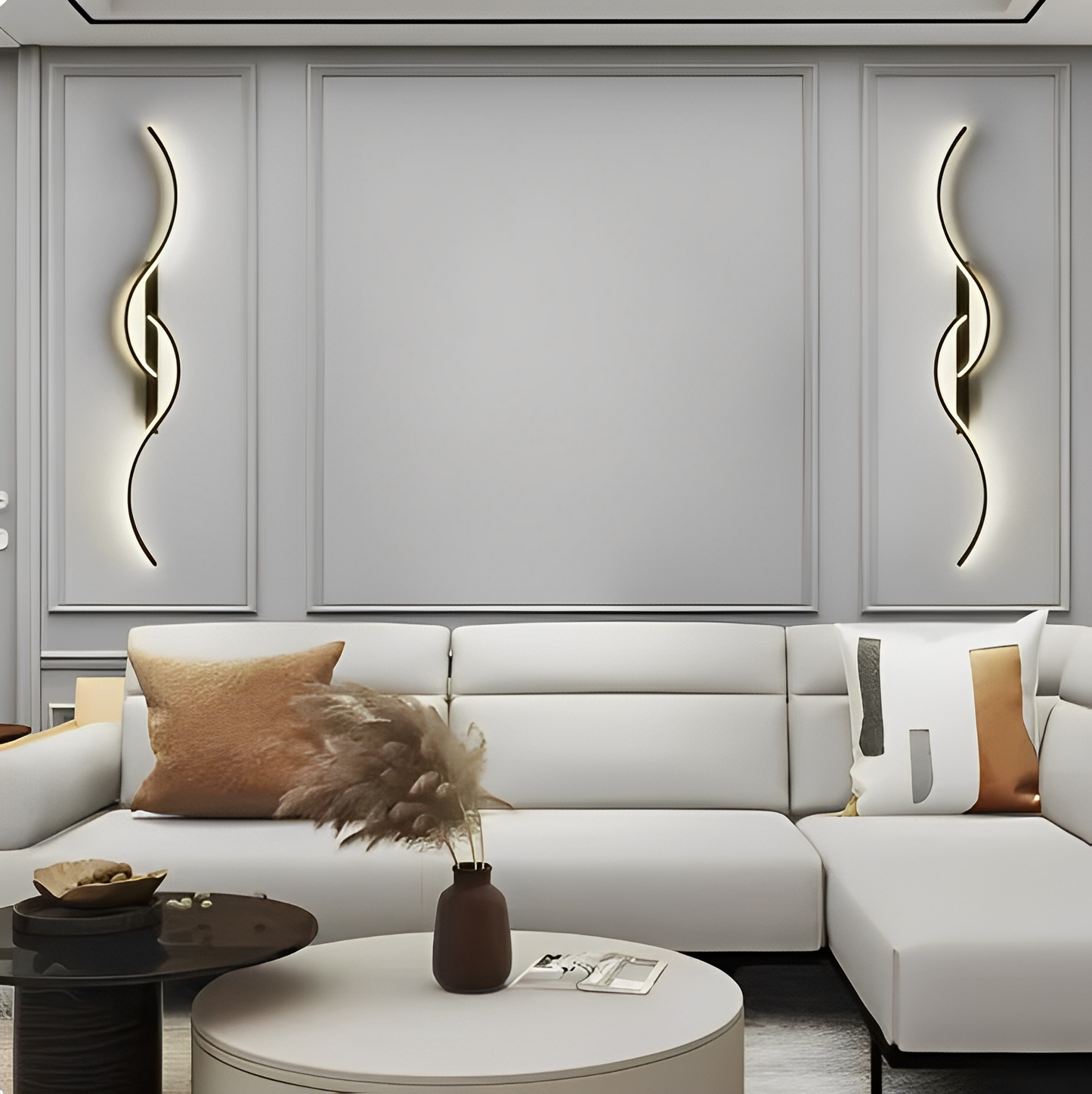 Creative Strip Light Luxury Wall Lamp – Modern, Ultra-Simple Design for Living Room TV Background, Wall Grid, Staircase, Bedroom, and Bedside