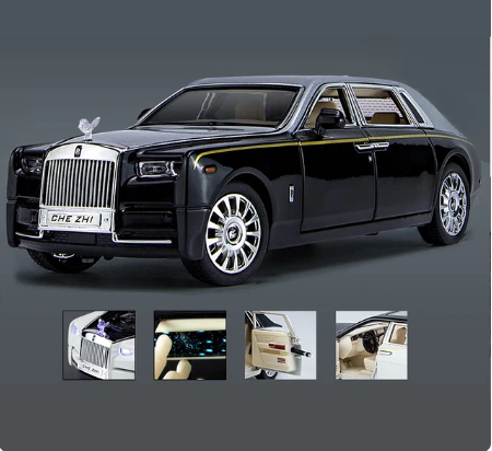 Rolls Royce Phantom Modellbil 1:24 – Metallbil med Ljud & Ljus | Elegant Samlarobjekt eller Gåva