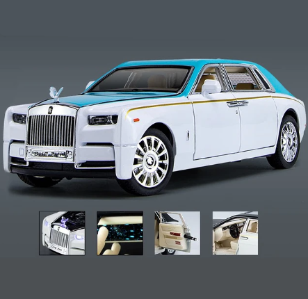 Rolls Royce Phantom Modellbil 1:24 – Metallbil med Ljud & Ljus | Elegant Samlarobjekt eller Gåva