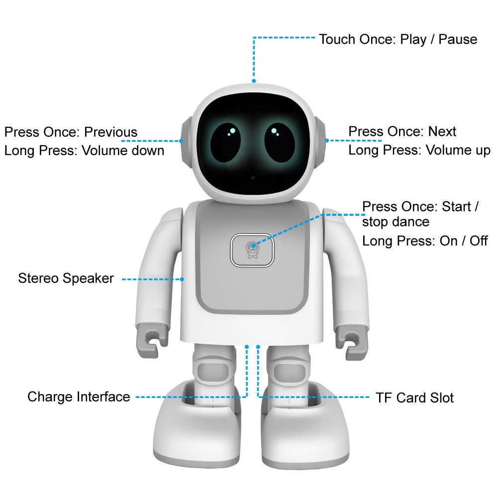Robert – The Dancing Robot Friend | Gray