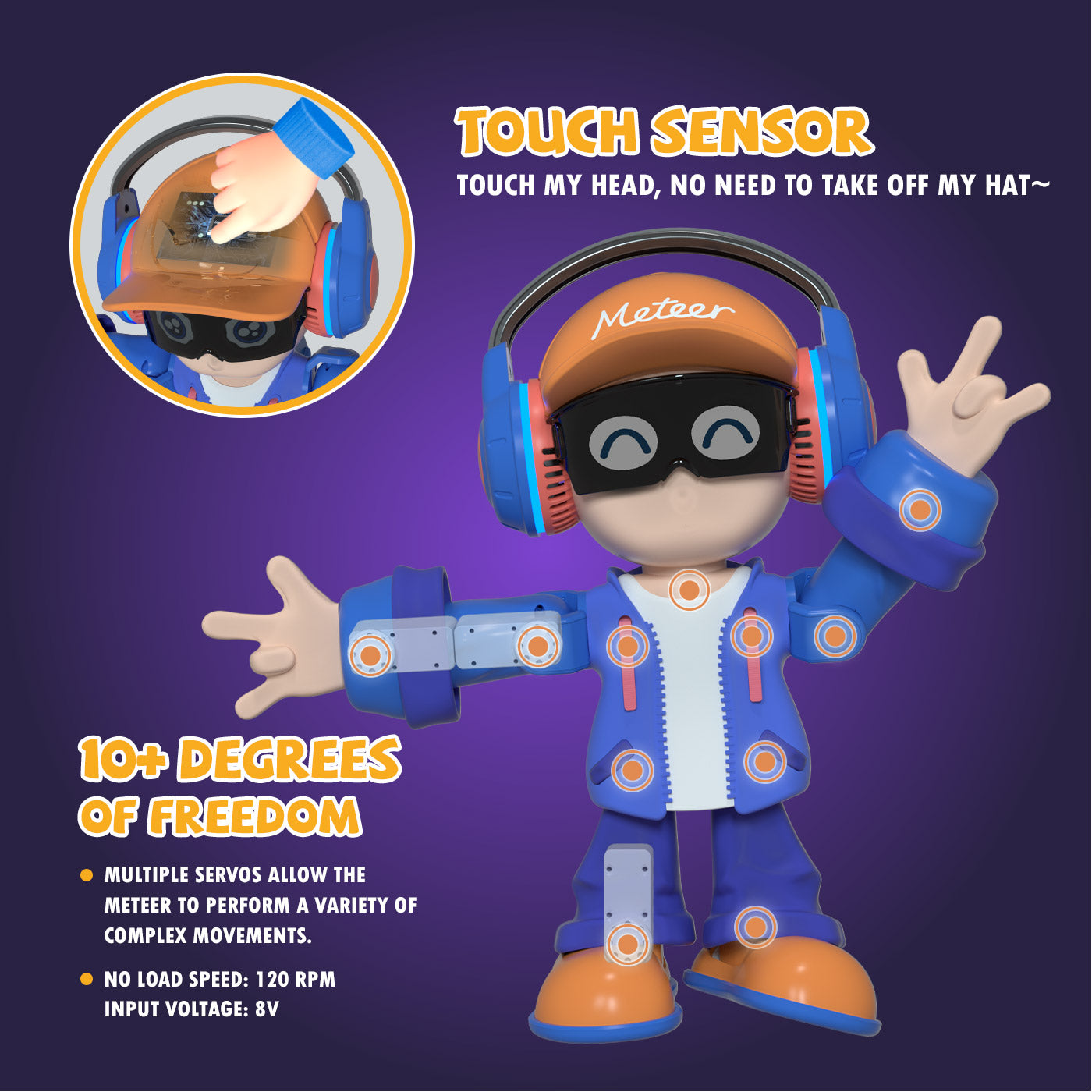 Meteer AI Dancing Robot Interactive Toy
