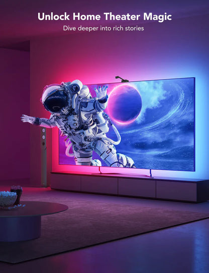 GlowSync™ HD LED TV Backlight Strip with Real-Time Screen Sync – Fits 50–65” TVs