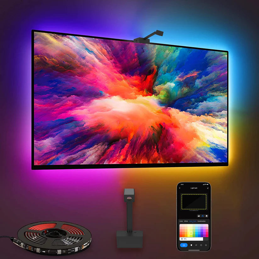 GlowSync™ HD LED TV Backlight Strip with Real-Time Screen Sync – Fits 50–65” TVs