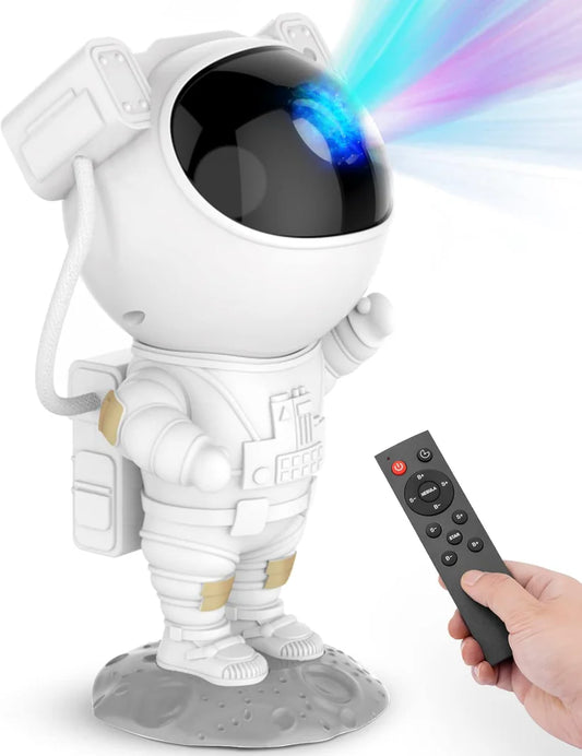 CosmoGlow Astronaut Galaxy Projector – LED Star & Nebula Light for Room Ambience