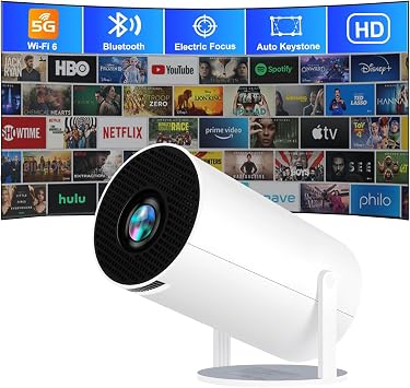 PocketBeam 180° Smart Mini Projector – Portable Home & Outdoor Cinema