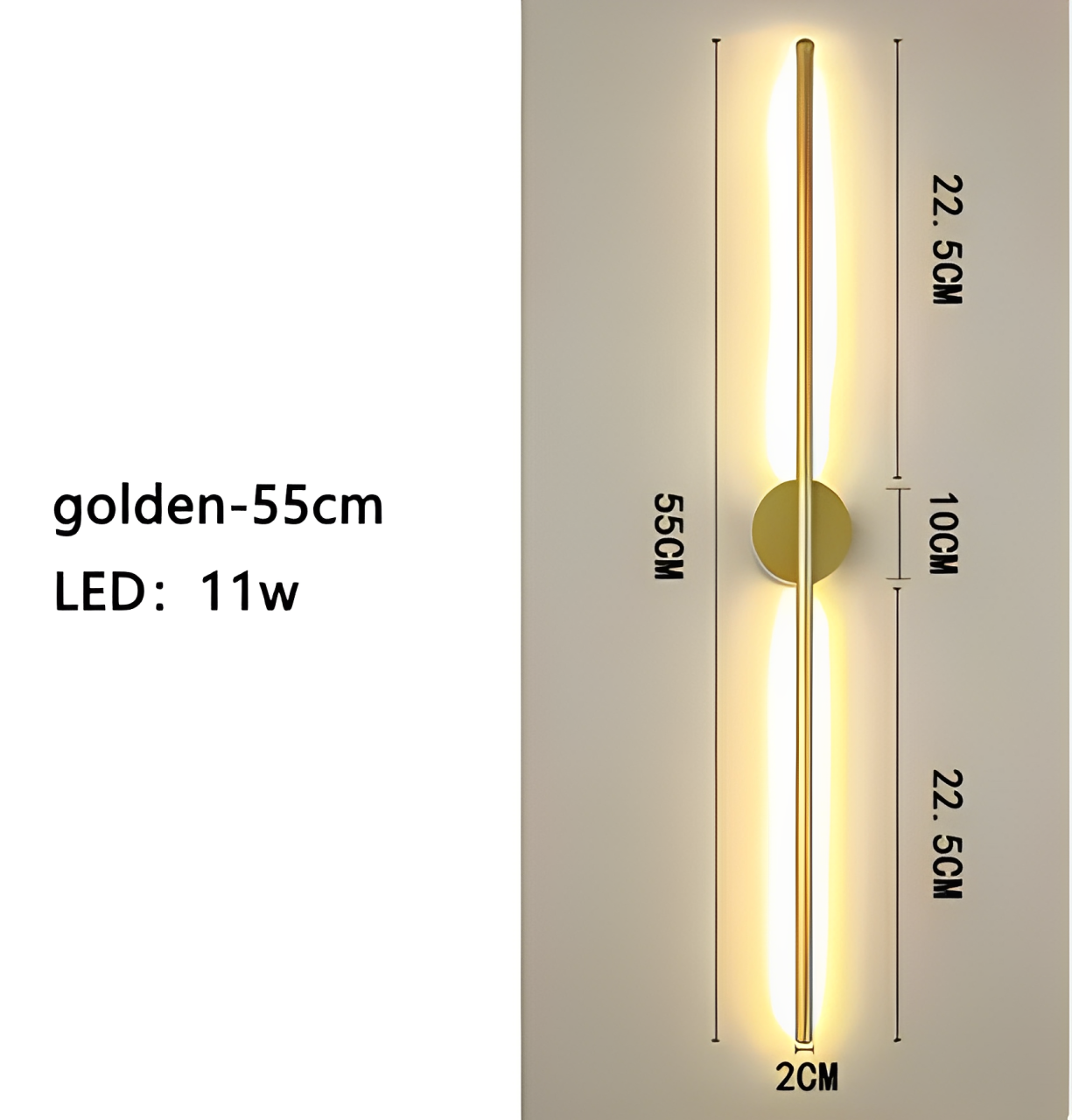 Modern Enkel Ljus Lyx Grill Minimalistisk Vardagsrum TV Bakgrund Sovrum Sänglampa Strip Wall