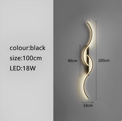 Creative Strip Light Luxury Wall Lamp – Modern, Ultra-Simple Design for Living Room TV Background, Wall Grid, Staircase, Bedroom, and Bedside