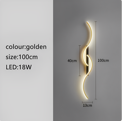 Creative Strip Light Luxury Wall Lamp – Modern, Ultra-Simple Design for Living Room TV Background, Wall Grid, Staircase, Bedroom, and Bedside