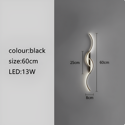 Creative Strip Light Luxury Wall Lamp – Modern, Ultra-Simple Design for Living Room TV Background, Wall Grid, Staircase, Bedroom, and Bedside