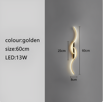 Creative Strip Light Luxury Wall Lamp – Modern, Ultra-Simple Design for Living Room TV Background, Wall Grid, Staircase, Bedroom, and Bedside