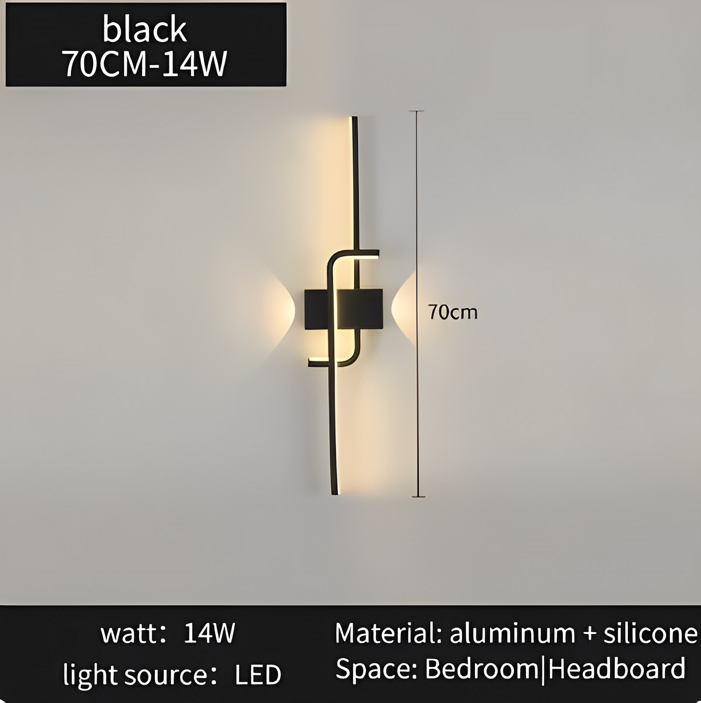 Modern vägglampa hem-apparat sängen sovrum vardagsrum trappor LED lumens rum dekorativ belysning