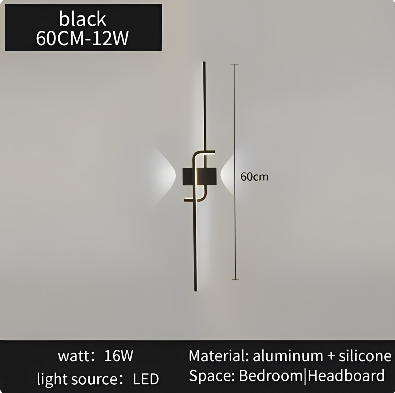 Modern vägglampa hem-apparat sängen sovrum vardagsrum trappor LED lumens rum dekorativ belysning