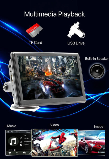 DriveSync 7- Wireless CarPlay & Android Auto Display – Smart Touchscreen for Any Car