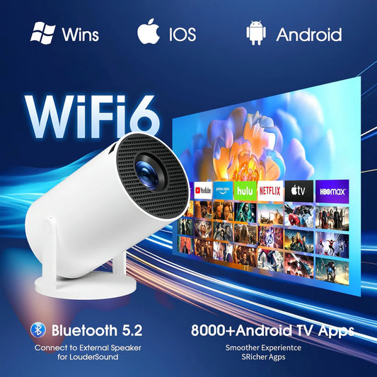 PocketBeam 180° Smart Mini Projector – Portable Home & Outdoor Cinema