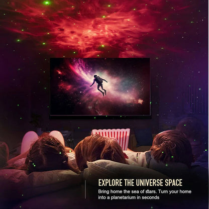 CosmoGlow Astronaut Galaxy Projector – LED Star & Nebula Light for Room Ambience
