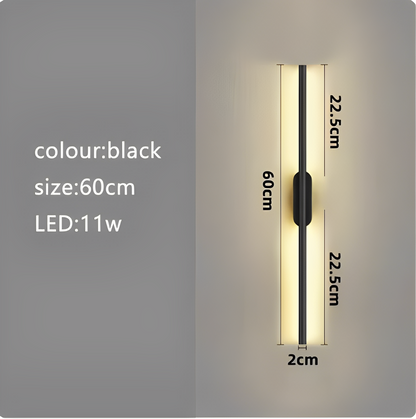 Modern Led Vägglampa Guld Lång Vägglampa För Hem Sovrumstrappa Soffa Bakgrundsbelysning Dekorationslampa
