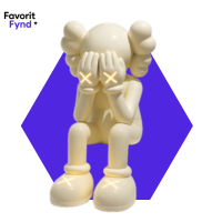 White LED Iconify Sitting Sculpture Life Size