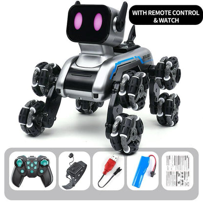 Åtahjulig RC-robotshund – Den ultimata robotdjuret för barn och teknikälskare