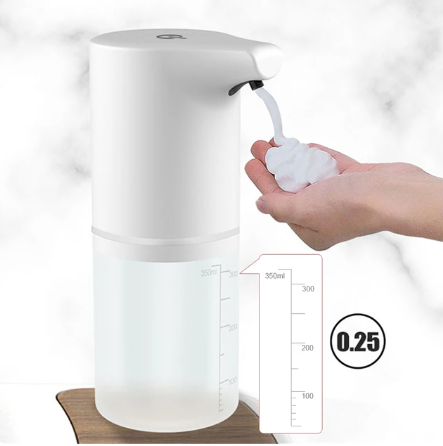 Xiaomi 380ML automatisk skumtvåldispenser Badrum Smart tvättmaskin med USB-laddning Vit högkvalitativt ABS-material