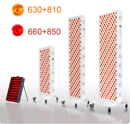 Inget flimmer Låg EMF Dual Chip Rödljusterapi Panellampa 630nm 660nm nära infrarött terapiljus 810nm 850nm Helkropp,