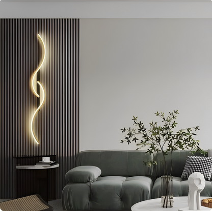 Creative Strip Light Luxury Wall Lamp – Modern, Ultra-Simple Design for Living Room TV Background, Wall Grid, Staircase, Bedroom, and Bedside