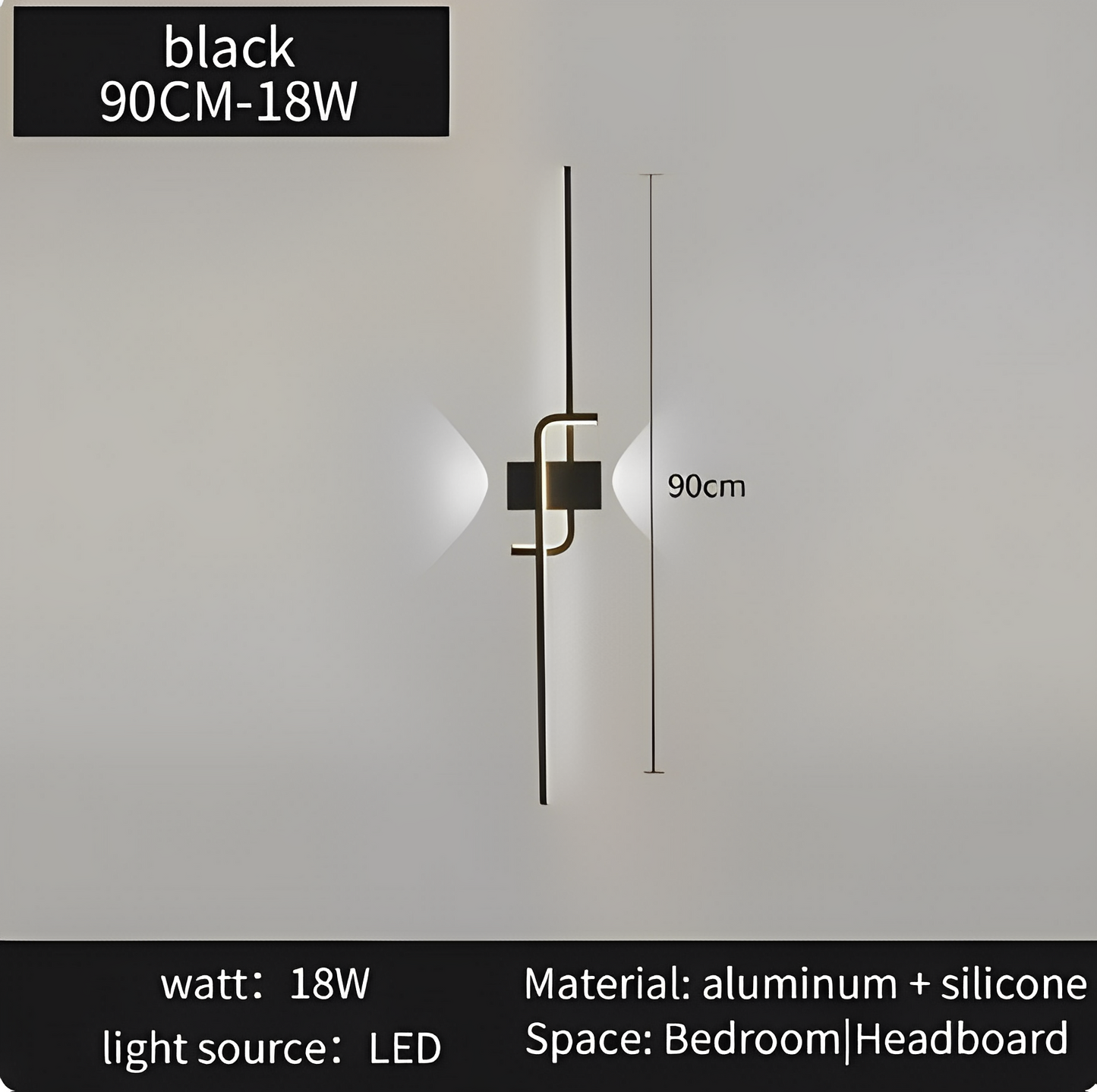 Modern vägglampa hem-apparat sängen sovrum vardagsrum trappor LED lumens rum dekorativ belysning