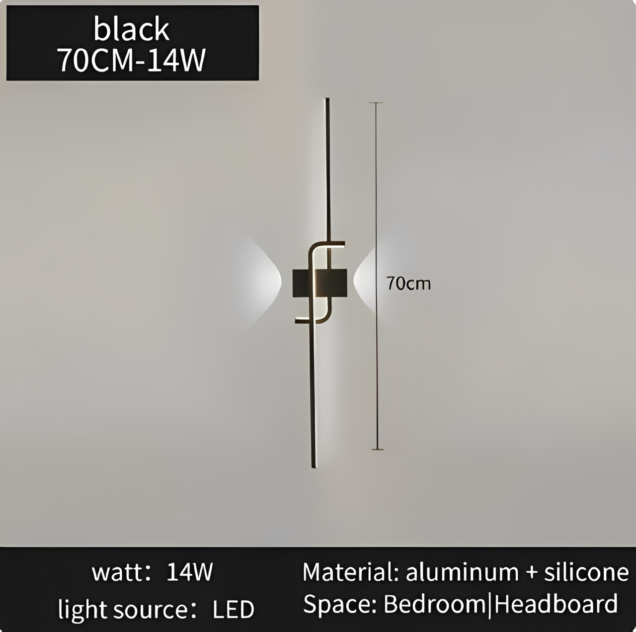 Modern vägglampa hem-apparat sängen sovrum vardagsrum trappor LED lumens rum dekorativ belysning