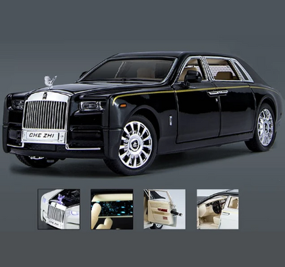 Rolls Royce Phantom Modellbil 1:24 – Metallbil med Ljud & Ljus | Elegant Samlarobjekt eller Gåva