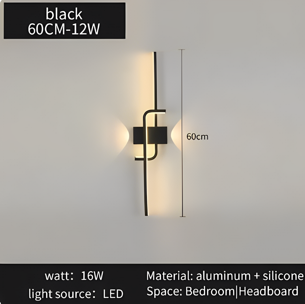 Modern vägglampa hem-apparat sängen sovrum vardagsrum trappor LED lumens rum dekorativ belysning