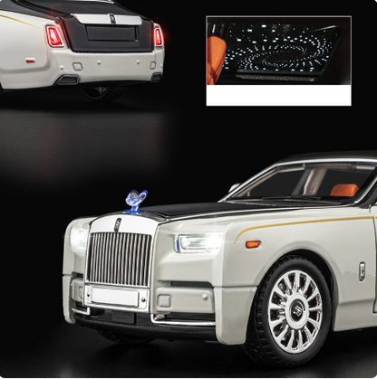 Exklusiv Rolls-Royce Phantom Modellbil 1:18 – Diecast Lyxbil i Metall med Ljus & Ljud