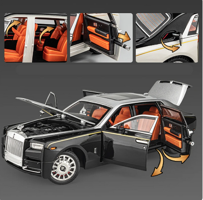 Exklusiv Rolls-Royce Phantom Modellbil 1:18 – Diecast Lyxbil i Metall med Ljus & Ljud