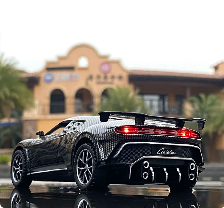 1:32 Bugatti Centodieci kolfiberlegering sportbil modell pressgjuten metall leksak bil modell simuleringskollektion barnleksak present