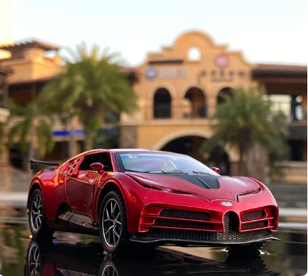 1:32 Bugatti Centodieci kolfiberlegering sportbil modell pressgjuten metall leksak bil modell simuleringskollektion barnleksak present